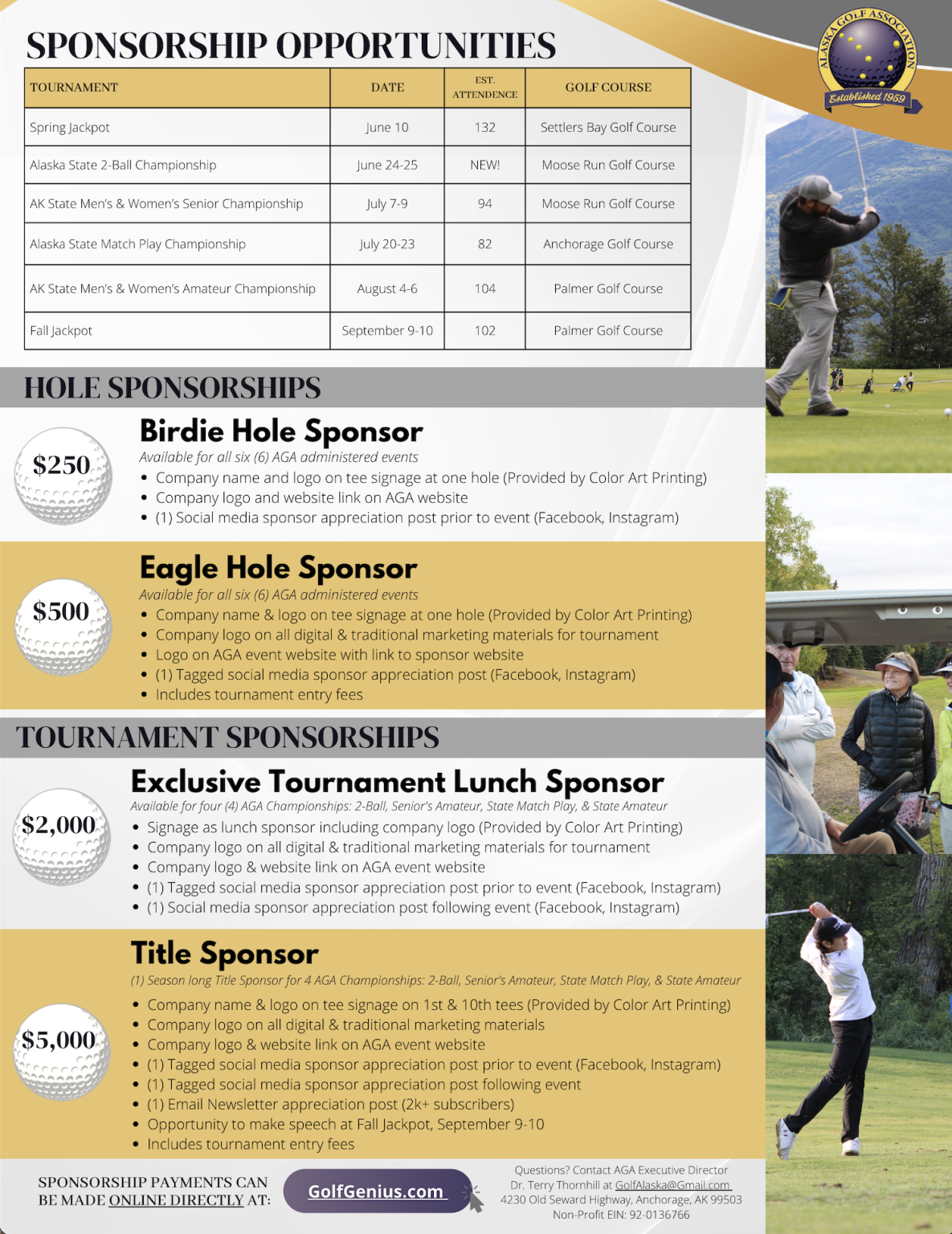 AGA Events Alaska Golf Association